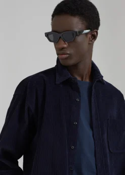 The Frankie Shop Camden Corduroy Shirt Navy Online