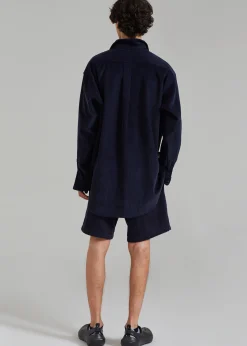 The Frankie Shop Camden Corduroy Shirt Navy Online