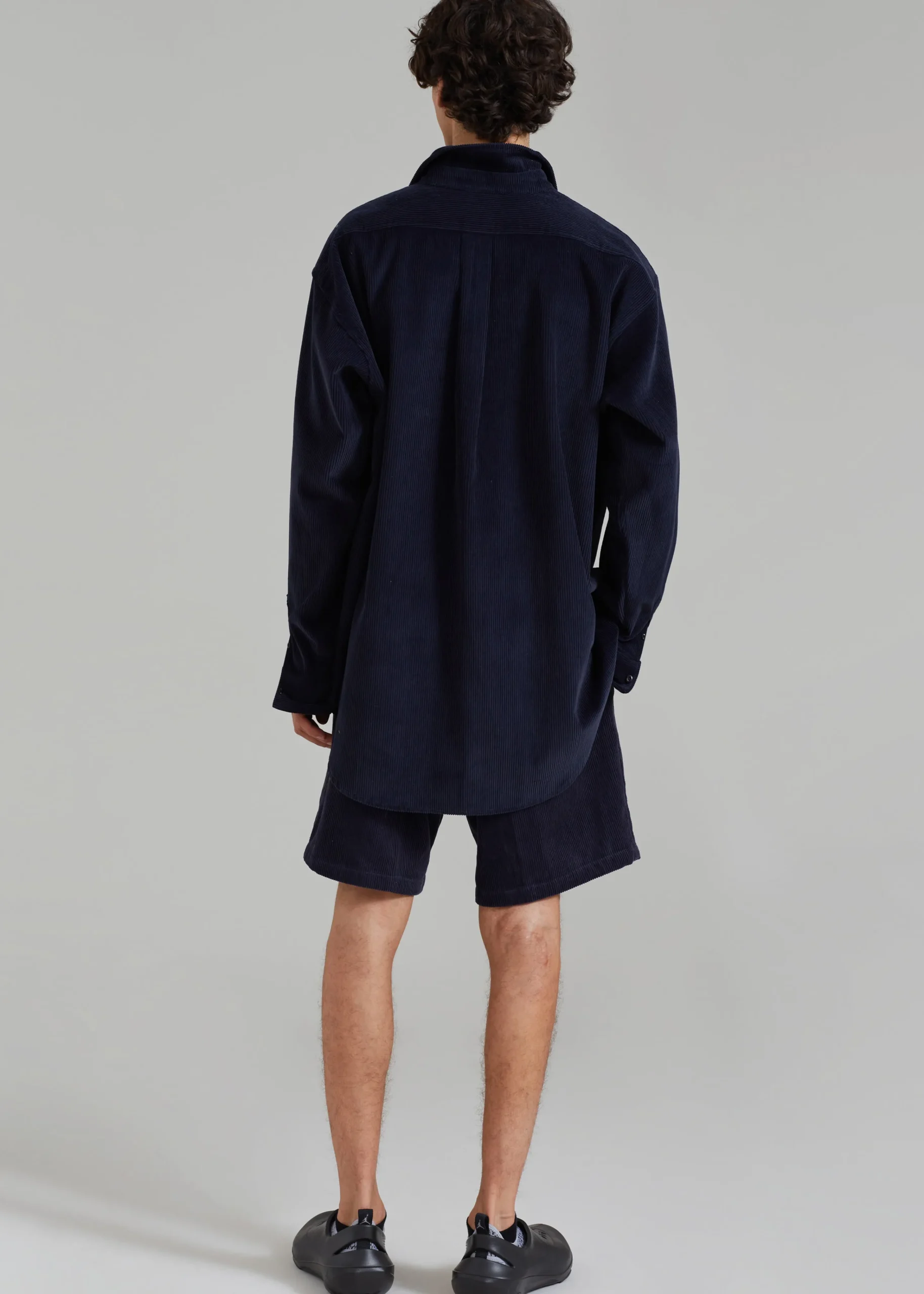 The Frankie Shop Camden Corduroy Shirt Navy Online