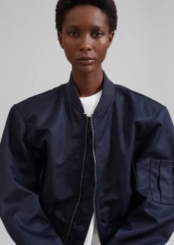 The Frankie Shop Cardiff Padded Bomber Navy