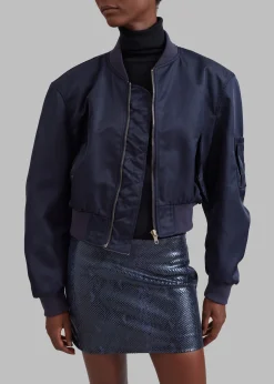 The Frankie Shop Cardiff Padded Bomber Navy