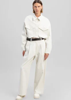 The Frankie Shop Carline Pants Cream New
