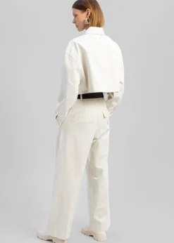 The Frankie Shop Carline Pants Cream New