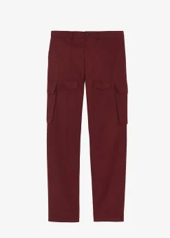 The Frankie Shop Carrie Twill Cargo Pants Burgundy Online