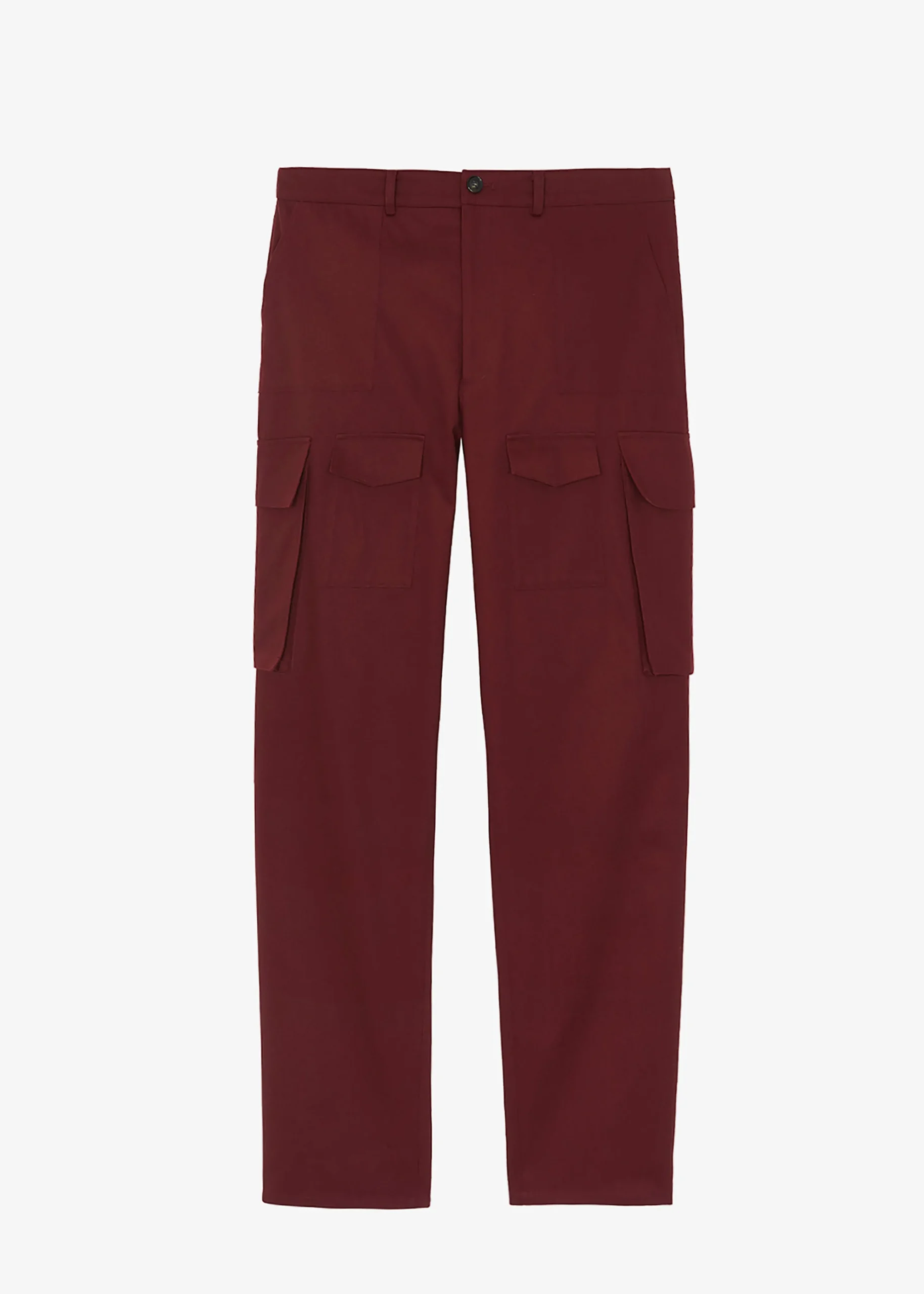 The Frankie Shop Carrie Twill Cargo Pants Burgundy Online