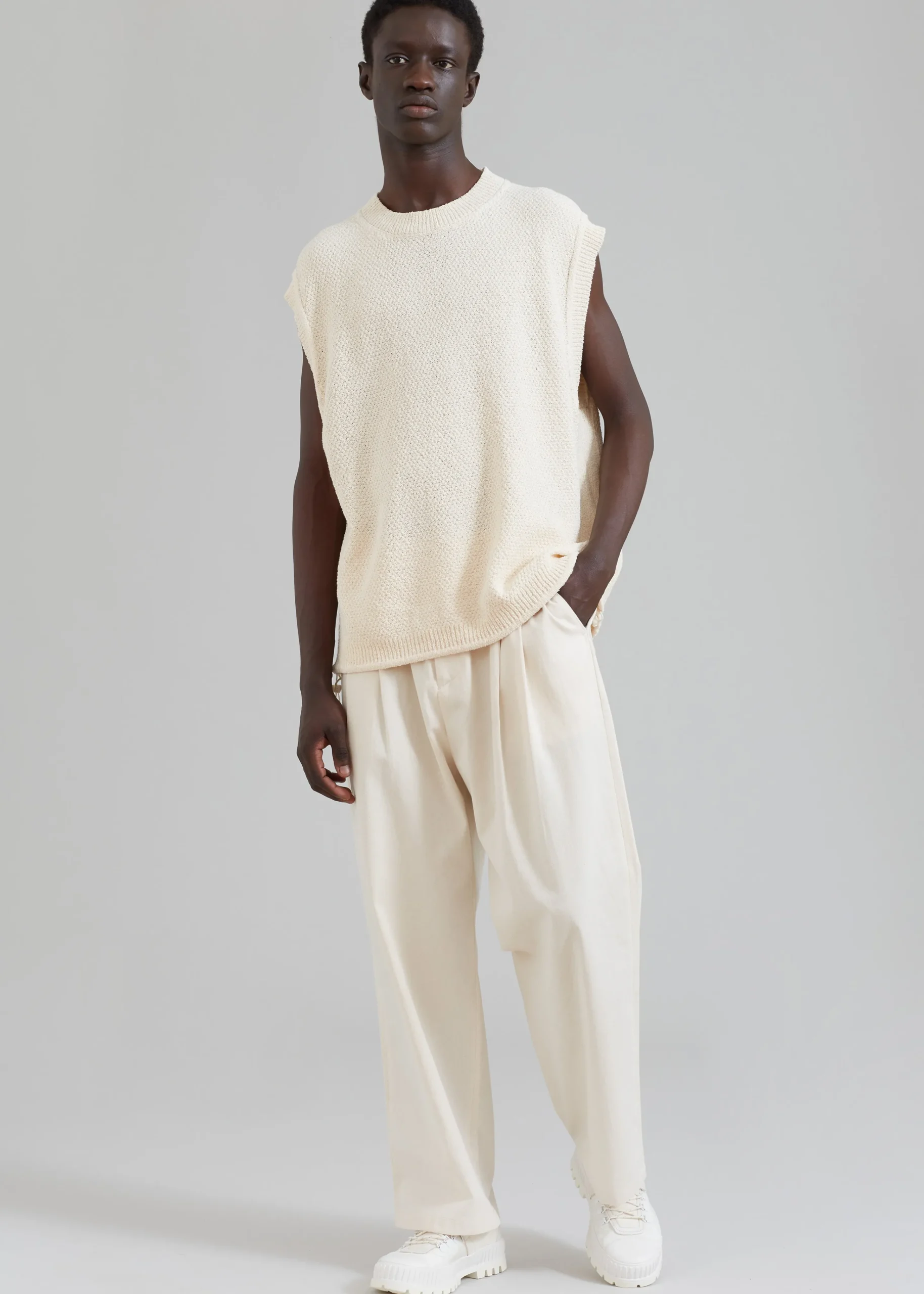 The Frankie Shop Charlie Pants Cream Clearance