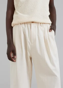 The Frankie Shop Charlie Pants Cream Clearance
