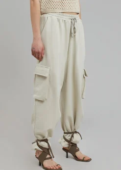 The Frankie Shop Chava Cargo Joggers Birch New