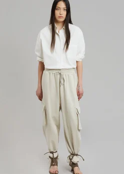The Frankie Shop Chava Cargo Joggers Birch New
