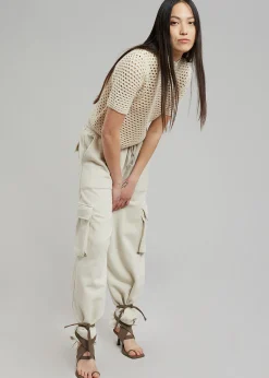 The Frankie Shop Chava Cargo Joggers Birch New