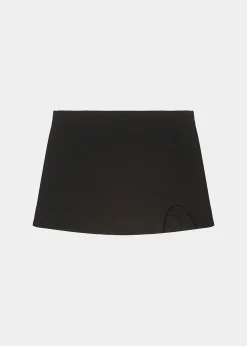 The Frankie Shop Chester Mini Slit Skirt Black Best