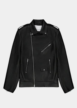 The Frankie Shop Chicago Oversized Perfecto Jacket Black Discount
