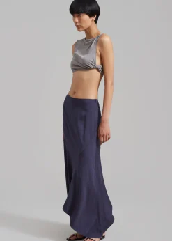 The Frankie Shop Christopher Esber Gesine Twisted Crop Concrete