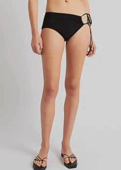 The Frankie Shop Christopher Esber Ruched Side Tie Brief Black Clearance