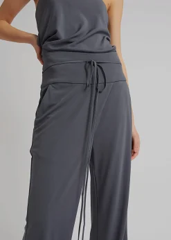 The Frankie Shop Christopher Esber Tie Waist Pant Charcoal Clearance