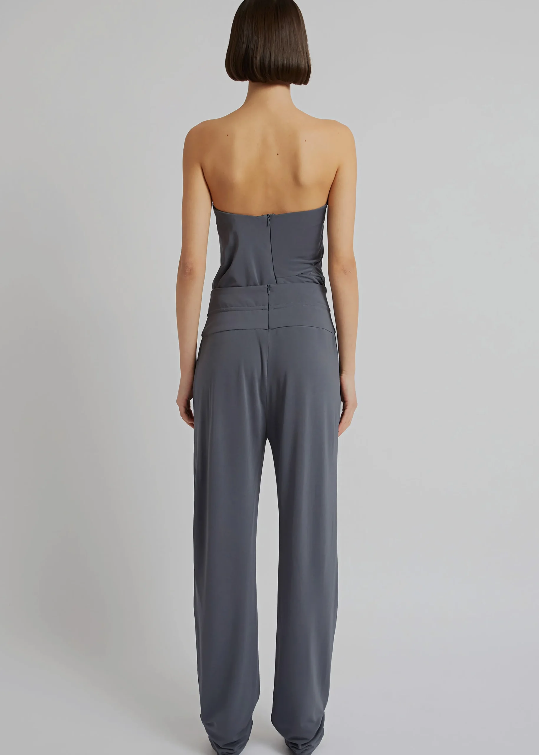 The Frankie Shop Christopher Esber Tie Waist Pant Charcoal Clearance