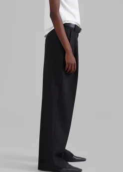 The Frankie Shop Cian Pintuck Trousers Black