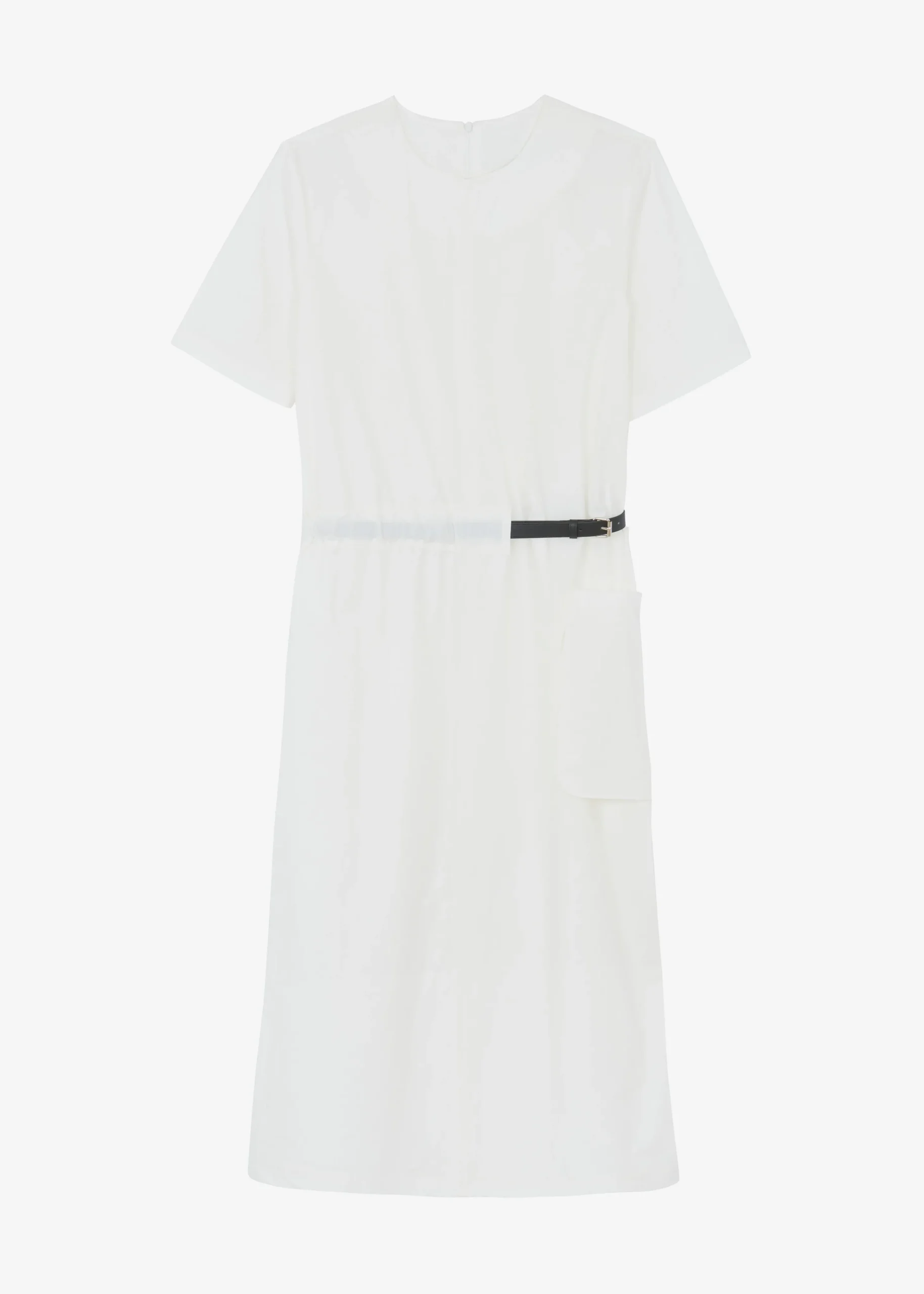 The Frankie Shop Claire Belted Maxi Dress White New