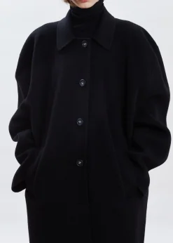The Frankie Shop Clara Box Sleeve Coat Black Outlet