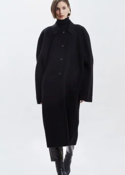The Frankie Shop Clara Box Sleeve Coat Black Outlet