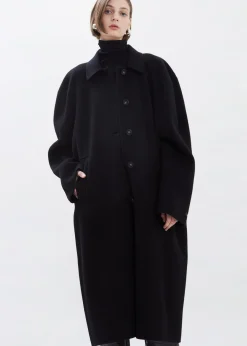 The Frankie Shop Clara Box Sleeve Coat Black Outlet
