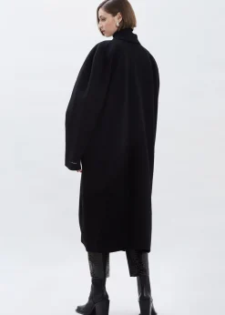 The Frankie Shop Clara Box Sleeve Coat Black Outlet