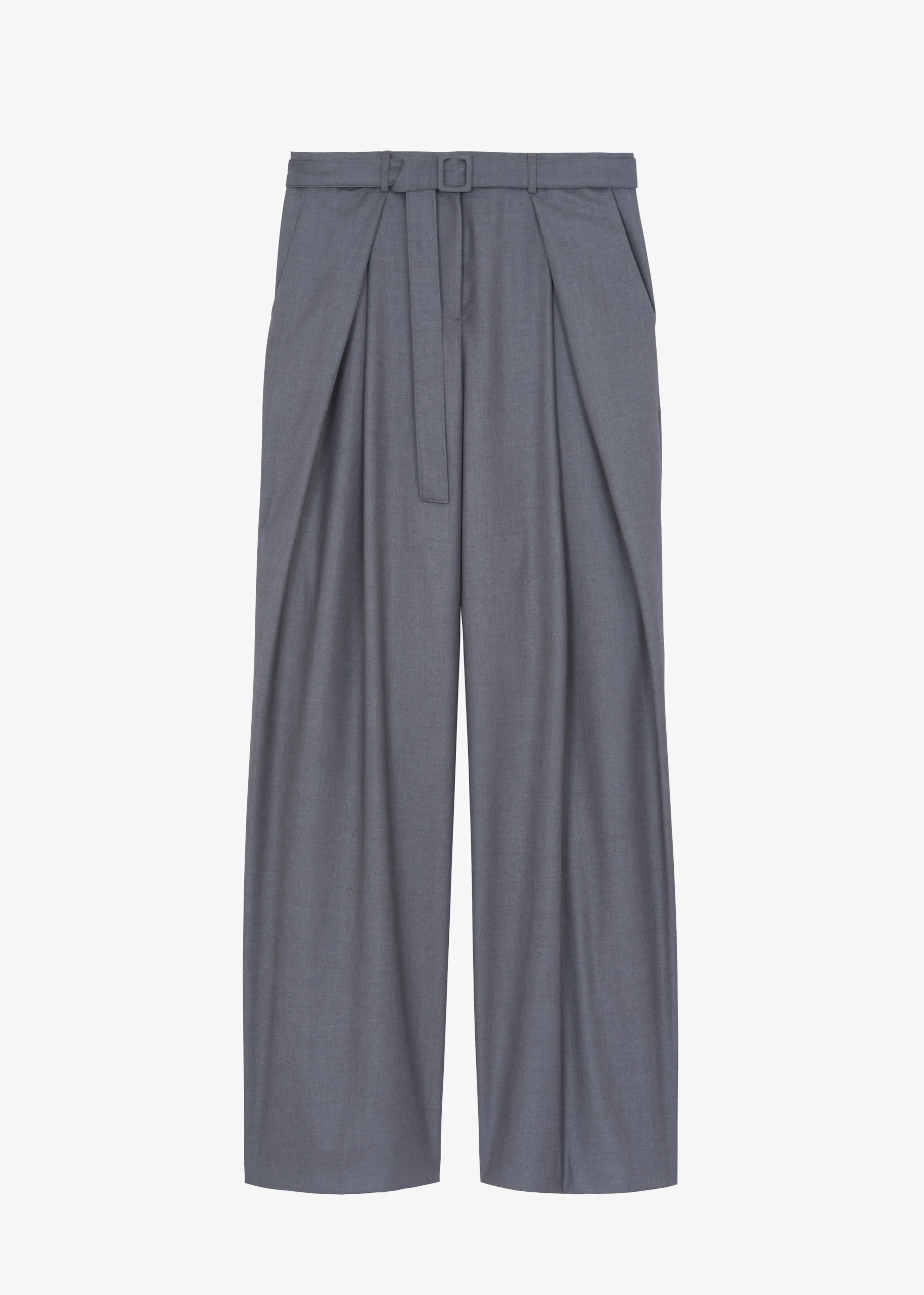 The Frankie Shop Clay Belted Pants Grey Clearance