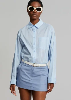 The Frankie Shop Cleia Shirt Light Blue