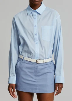 The Frankie Shop Cleia Shirt Light Blue