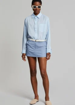 The Frankie Shop Cleia Shirt Light Blue