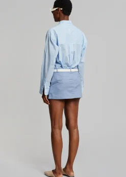 The Frankie Shop Cleia Shirt Light Blue