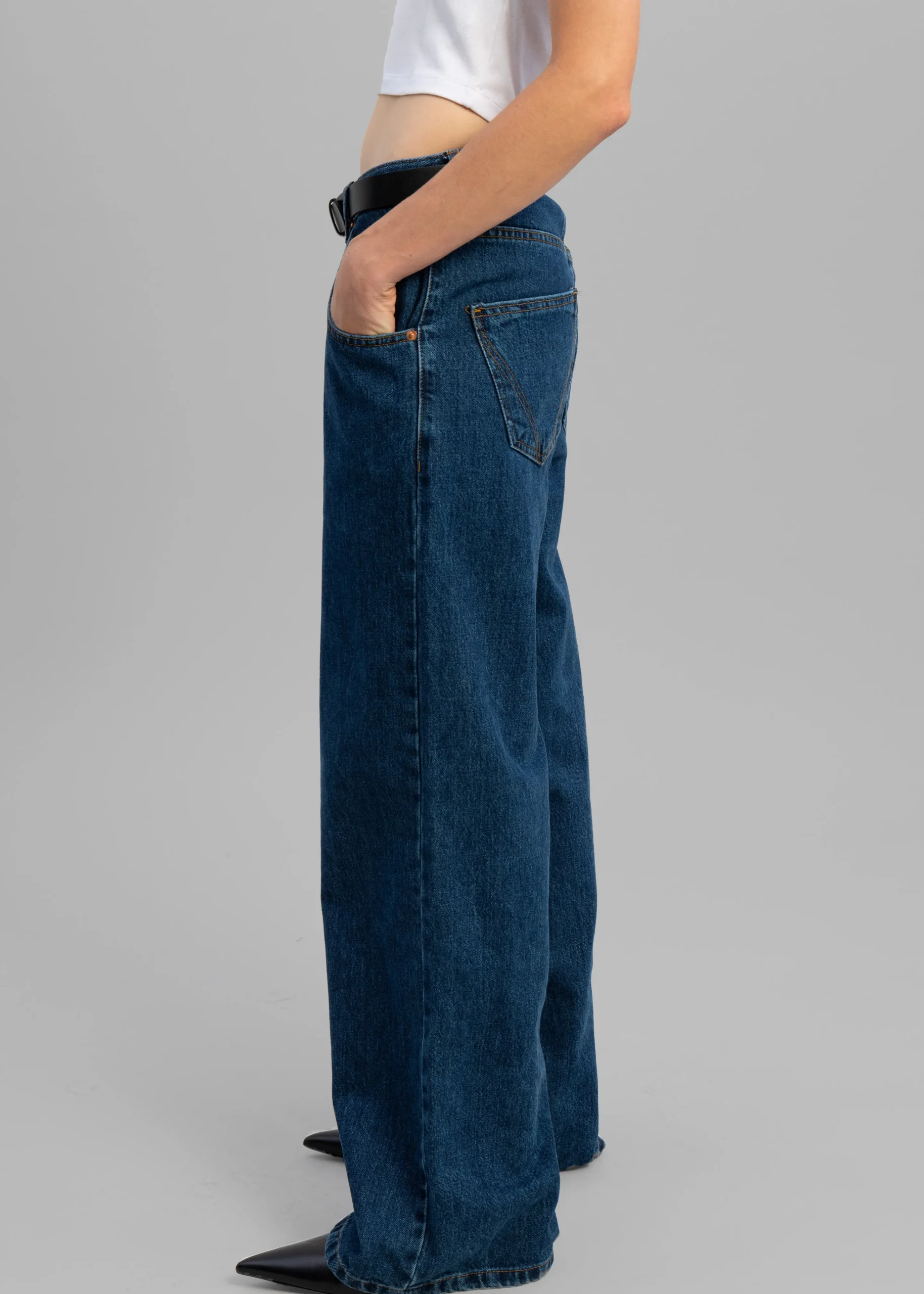 The Frankie Shop Clemmie Jeans Dark Indigo