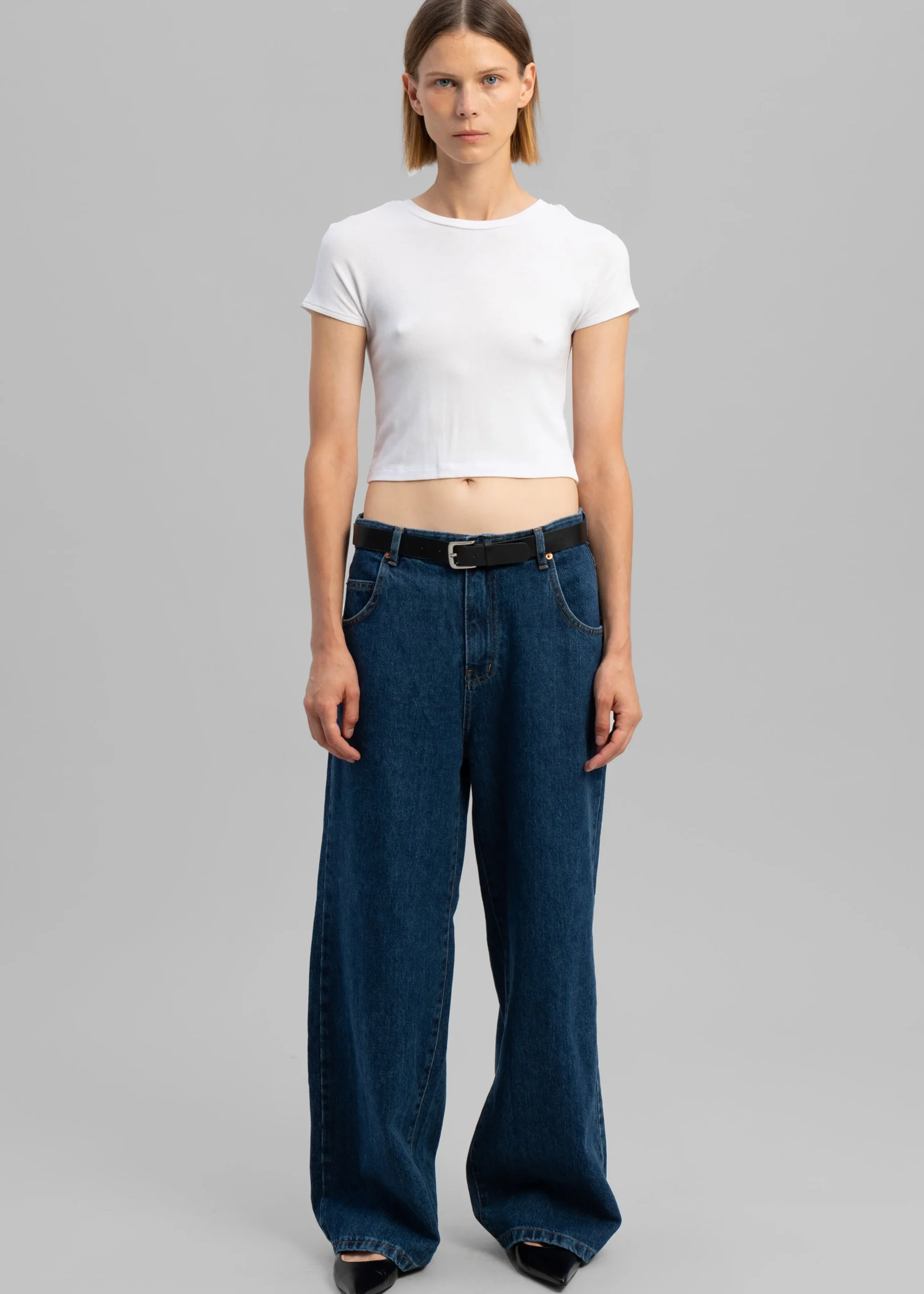 The Frankie Shop Clemmie Jeans Dark Indigo