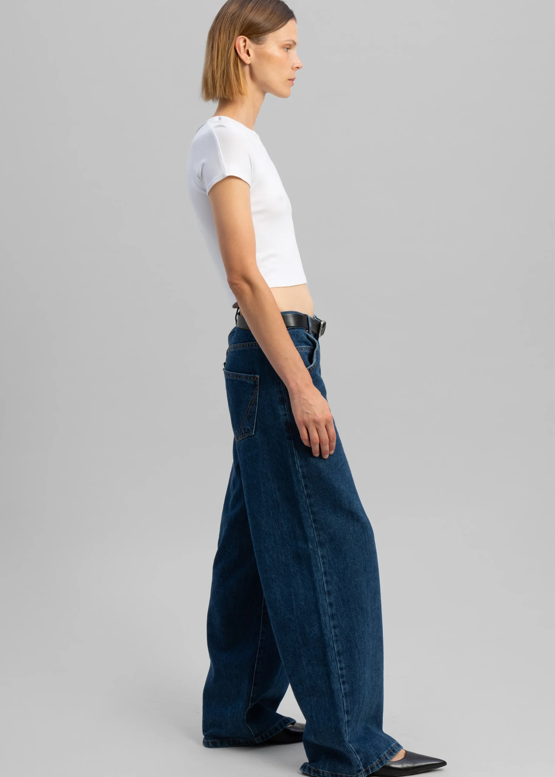 The Frankie Shop Clemmie Jeans Dark Indigo