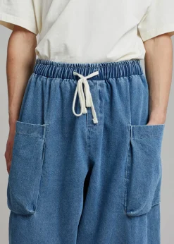 The Frankie Shop Cliff Denim Balloon Pants Worn Wash Online