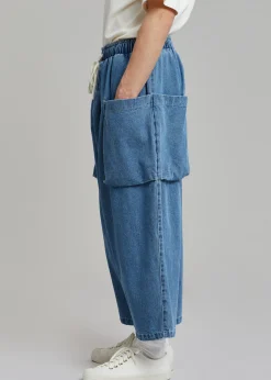 The Frankie Shop Cliff Denim Balloon Pants Worn Wash Online