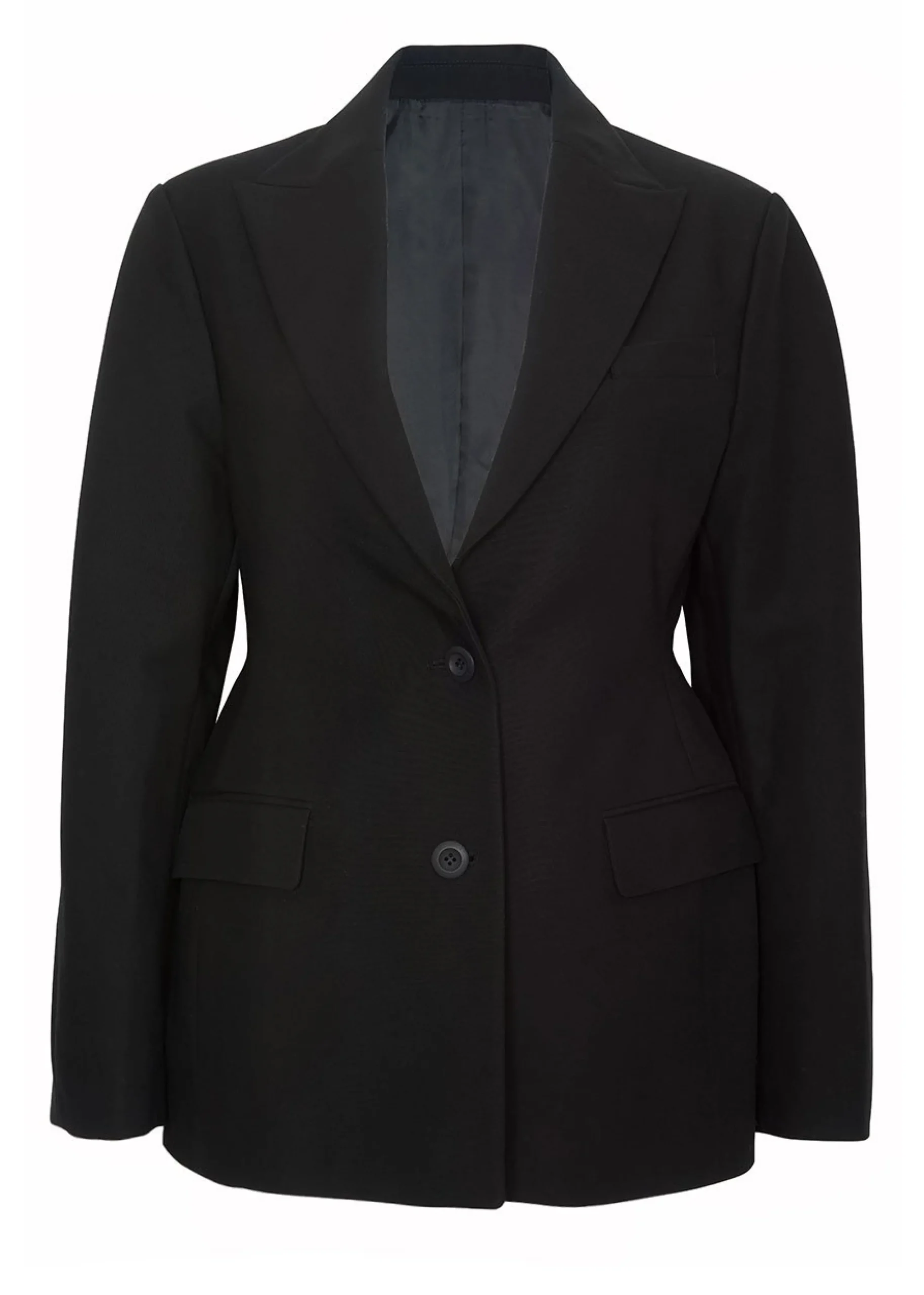 The Frankie Shop Colette Hourglass Blazer Black