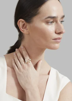 The Frankie Shop Completedworks Chasing Shadows Ring Gold New