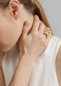 The Frankie Shop Completedworks Clash Ring Gold Hot