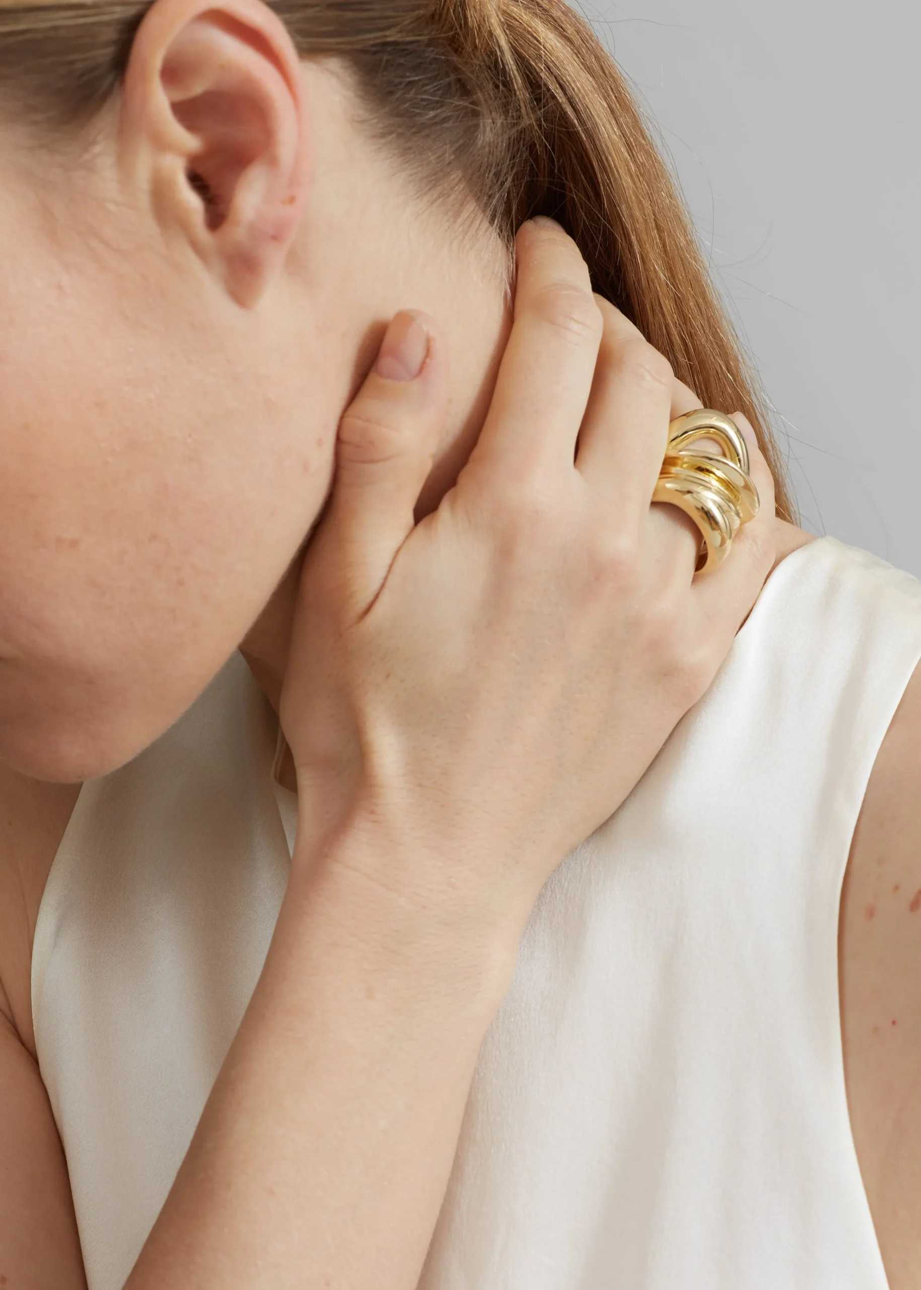 The Frankie Shop Completedworks Clash Ring Gold Hot
