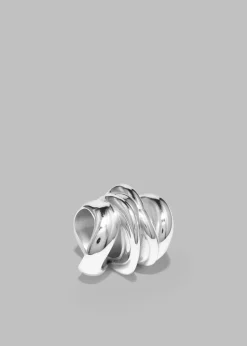 The Frankie Shop Completedworks Clash Ring Platinum New