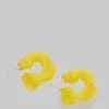 The Frankie Shop Completedworks Ruffle Bio-Resin Earrings Yellow Best