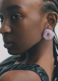 The Frankie Shop Completedworks Scrunch Bio-Resin Earrings Lilac Online