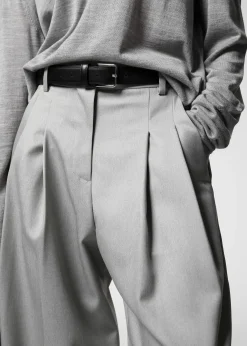 The Frankie Shop Cooper Pintuck Trousers Grey Clearance