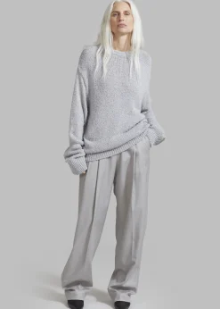 The Frankie Shop Cooper Pintuck Trousers Grey Clearance