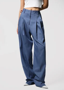 The Frankie Shop Cooper Pintuck Trousers Blue Best