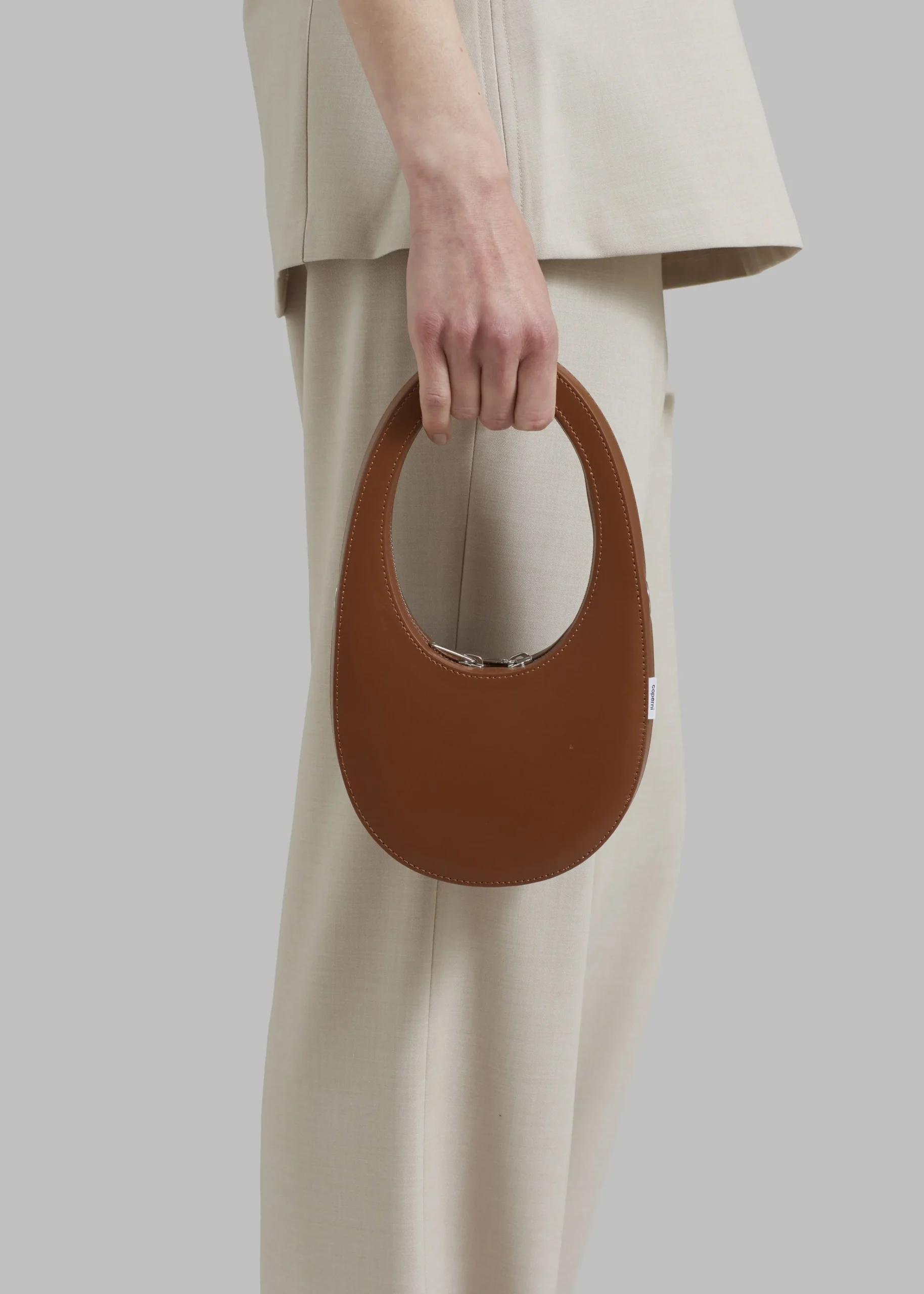 The Frankie Shop Coperni Crossbody Mini Swipe Bag Camel Online