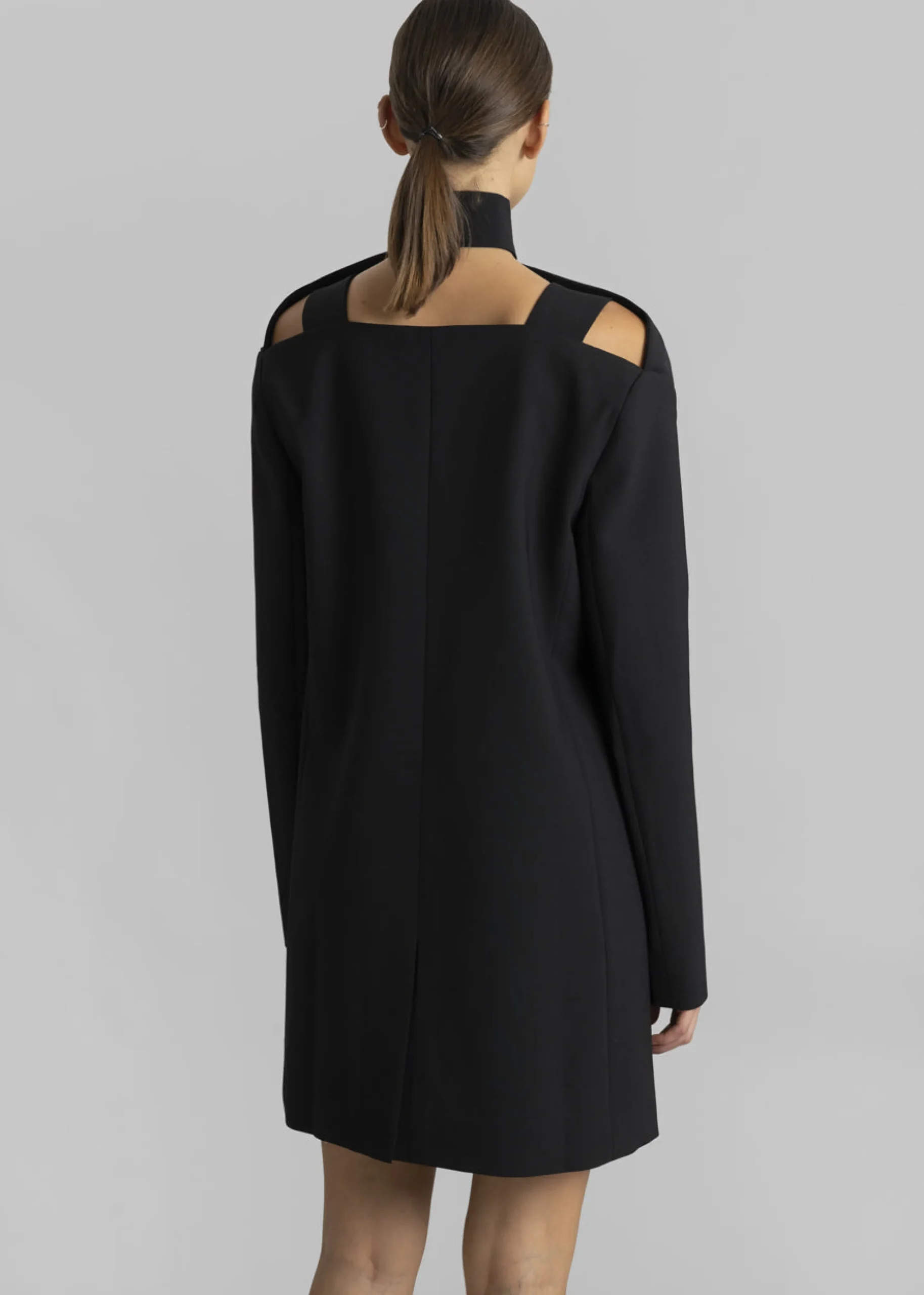 The Frankie Shop Coperni Cut-Out Tailored Dress Black New