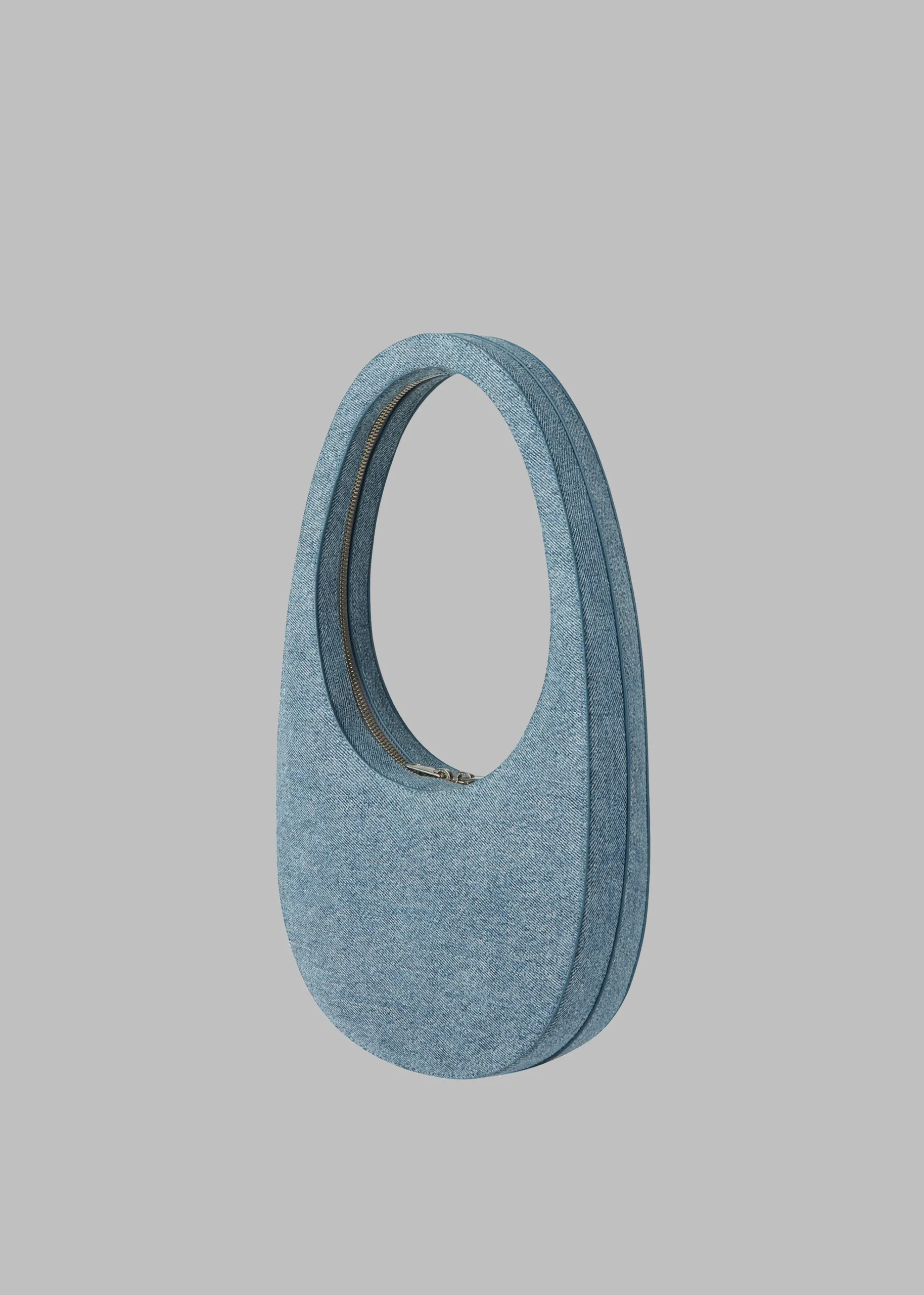 The Frankie Shop Coperni Denim Swipe Bag Light Blue Sale