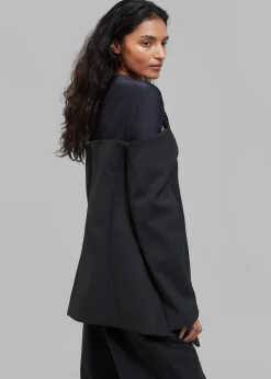 The Frankie Shop Coperni Twisted Cut-Out Jacket Black Outlet